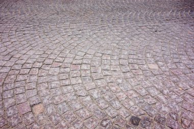 Eski Avrupa kare cobblestones arcs için.