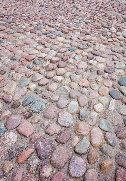 Old European round cobblestones. — Stock Photo, Image
