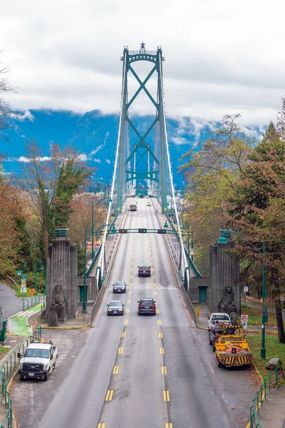 Vancouver Kanada Oktober 2018 Typischer Tagesverkehr Auf Der Lions Gate — Stockfoto