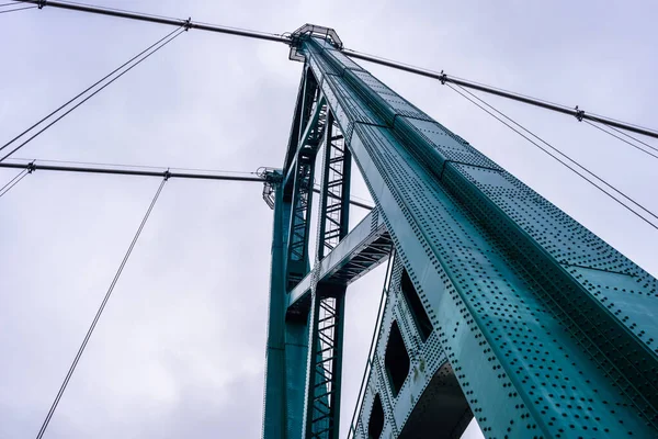 Vancouver Canada October 2018 Lions Gate Bridge Steel Suspension Bridge — Stock Photo, Image