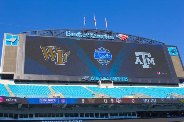 Charlotte, North Carolina/ABD 29 Aralık 2017: 2017 Ncaa College Football 'Yoktur kase' Texas A ve M Üniversitesi vs Wake Forest Üniversitesi Amerika banka Stadyumu'nda.