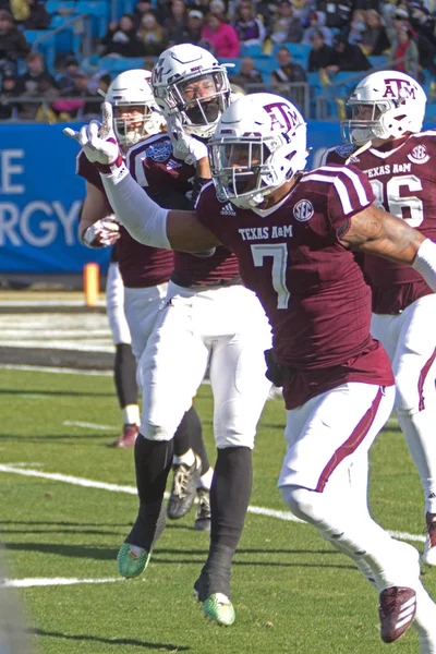 Charlotte, North Carolina/ABD 29 Aralık 2017: 2017 Ncaa College Football 'Yoktur kase' Texas A ve M Üniversitesi vs Wake Forest Üniversitesi Amerika banka Stadyumu'nda.