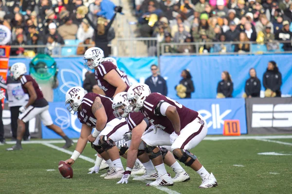 Charlotte, North Carolina/ABD 29 Aralık 2017: 2017 Ncaa College Football 'Yoktur kase' Texas A ve M Üniversitesi vs Wake Forest Üniversitesi Amerika banka Stadyumu'nda.