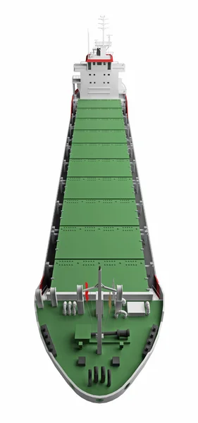 Navios-cisterna vista de cima 3d renderização — Fotografia de Stock