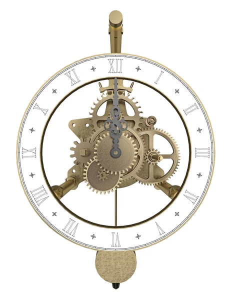 Orologio in ottone antico rendering 3d — Foto Stock