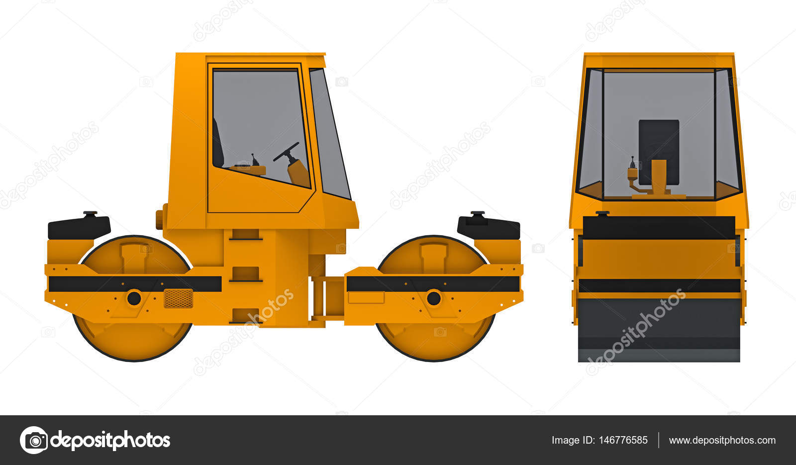 Roller machine 3d rendering Stock Illustration by ©petrovv #146776585