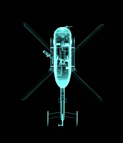 Вертоліт в x-Ray — стокове фото