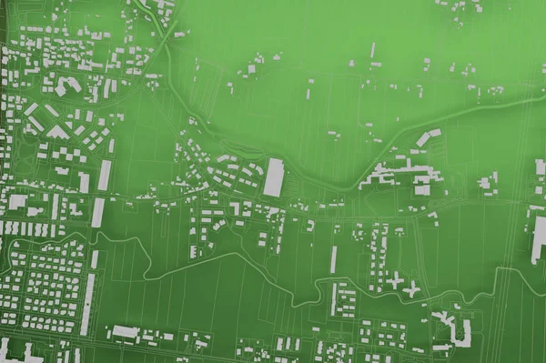 Cartografía mapa ciudad — Foto de Stock