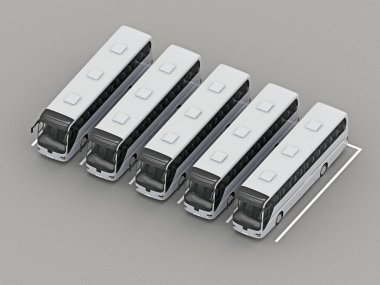 Park tam grubu otobüs ortografik profili