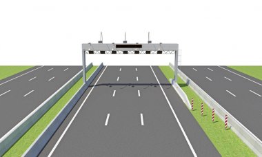 yolun üstündeki fotoğraf makineleri ile tasarlama