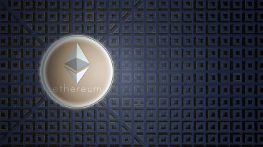 Altın simgesi ethereum sikke