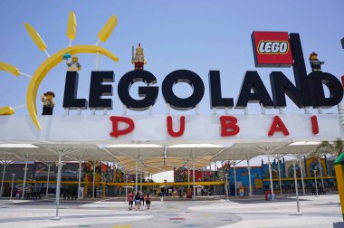 Uae, Dubai - 16 Temmuz 2018: açık hava legoland girişi