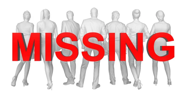 Group of missing people concept — Stock Photo, Image