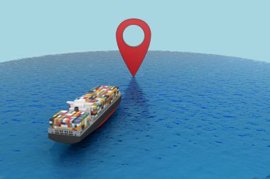 konteyner gemisi harita iğnesine git