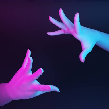 iki beyaz el ile jest görünmez bir tutarak