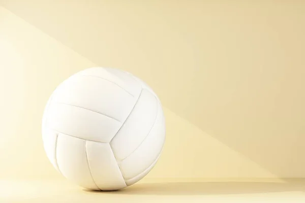 Bola de voleibol iluminada por un rayo de luz — Foto de Stock