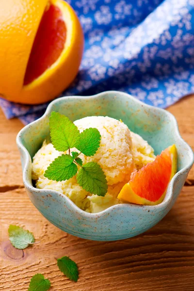 Yogur de naranja congelado — Foto de Stock