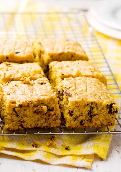 Barritas de avena con chips de chocolate de calabaza — Foto de Stock