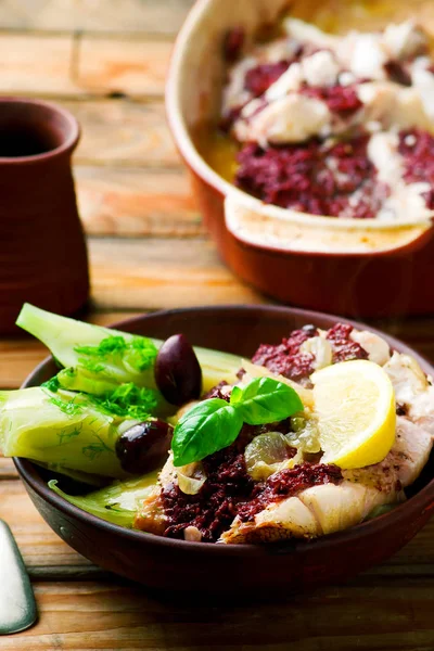 Bacalao con Aceitunas y Hinojo —  Fotos de Stock