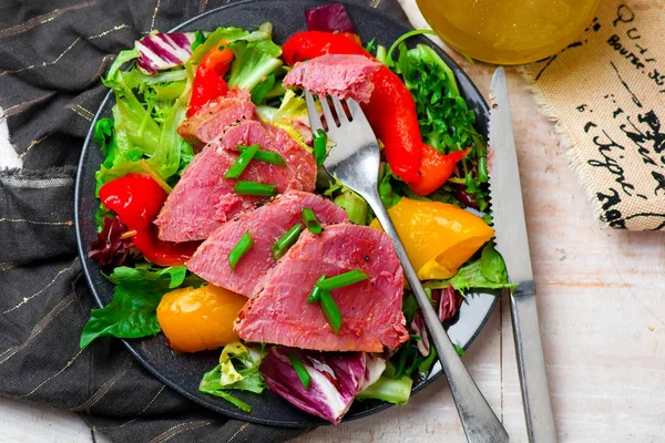 Seared Tuna Steaks with Greens