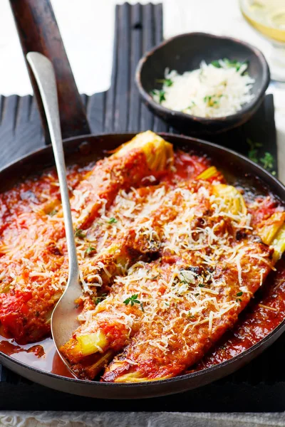 Parmigiana aus einem Sellerie. — Stockfoto