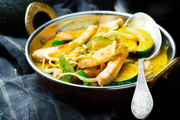 Curry z kurczaka i warzyw — Zdjęcie stockowe