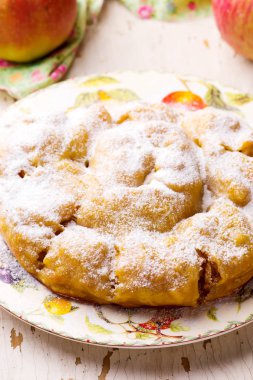 Vertuta elma ile... seçici odak. 