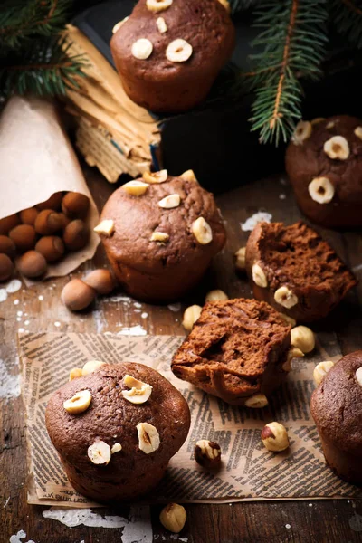 Nutella cakes.rustic 风格. — 图库照片