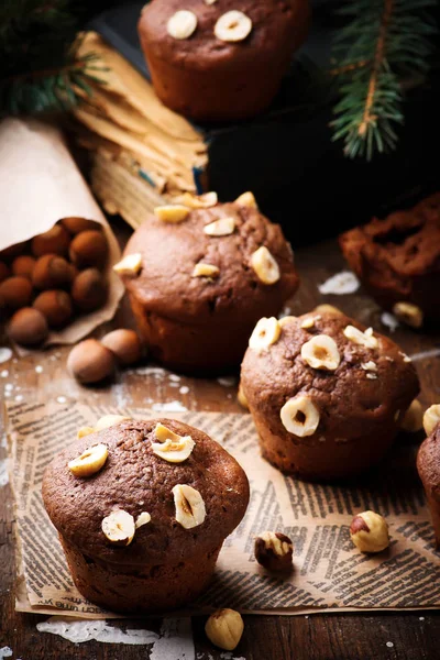 Nutella cakes.rustic 风格. — 图库照片