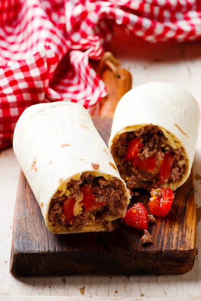 Burrito de pollo. Tex-Mex — Foto de Stock