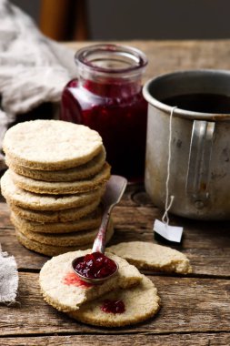 Fuska jam.style rustik ile İskoç Oatcakes