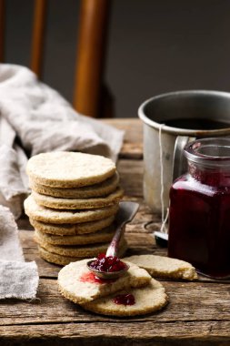 Fuska jam.style rustik ile İskoç Oatcakes