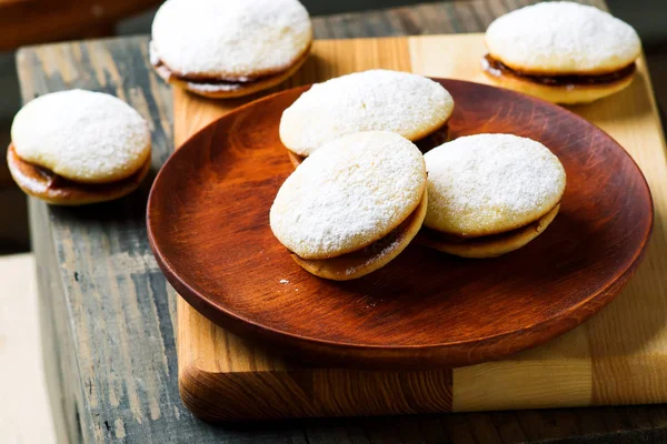 Alfajores cookies.style rústico — Foto de Stock