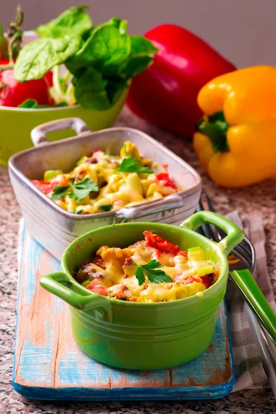 Beef and Egg Breakfast Mugs — Stock Photo, Image