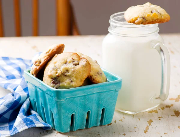 ピーカン ナッツ、チョコレートの cookies.style の素朴です — ストック写真