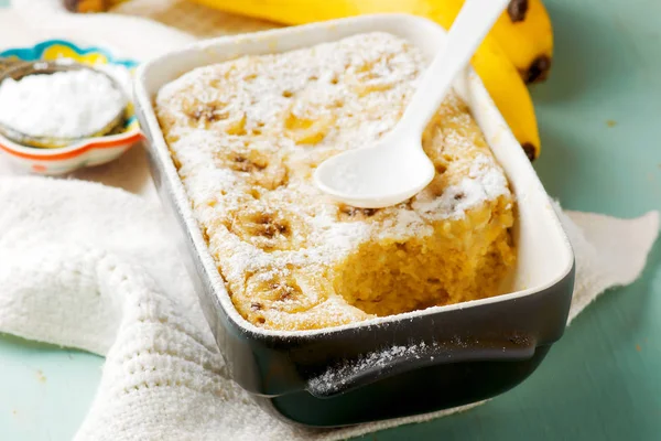 Budino di banana a microonde — Foto Stock