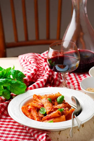 Pasta pappa al pomodoro.style rustic — Stockfoto