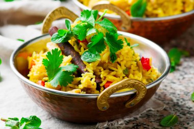 mikrodalga biriyani bakır kase