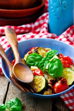 Ratatouille.Style rustic.selective odak mikrodalga