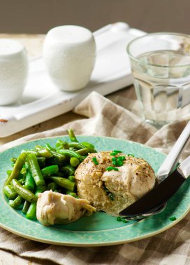 Mikrodalga Sebzeli tavuk göğsü