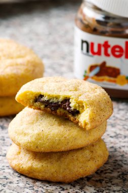 Nutella doldurulmuş snickerdoodles.style rustik