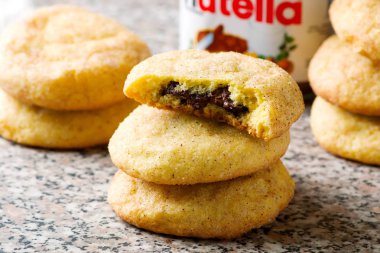 Nutella doldurulmuş snickerdoodles.style rustik