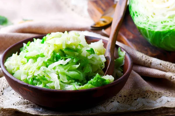 Braised cabbage.style rustic. — Stock Photo, Image