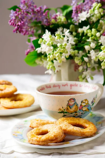 Biscuits à la crème sure.. style vintage — Photo