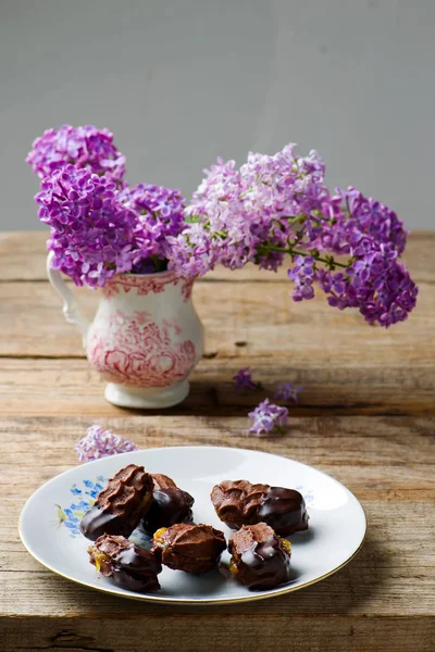 Choklad sandwich cookies — Stockfoto