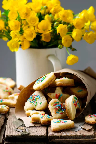 Zure room snel cookies... vintage stijl — Stockfoto
