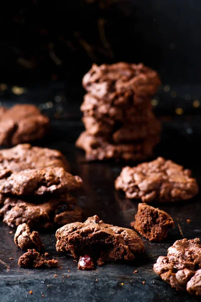 フライパンのチョコレート チップ クッキー — ストック写真