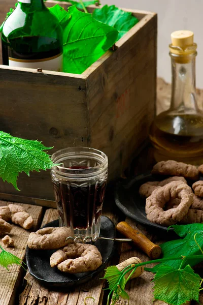 Biscotti di vino.style rústico . — Foto de Stock