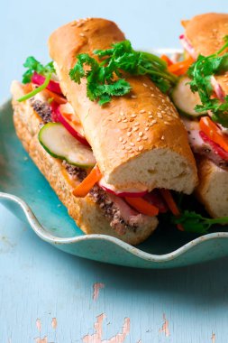 Vietnamca Türkiye Sandwich.selecive odak