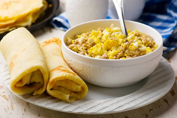 Ciegos con carne de fuerza. enfoque selectivo — Foto de Stock